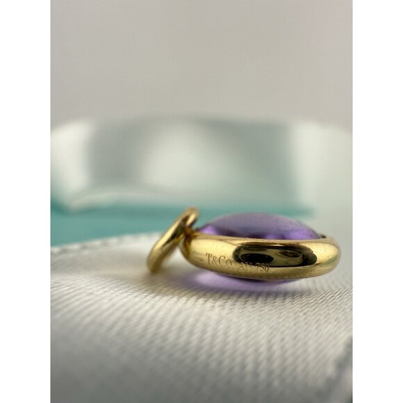 Tiffany & Co. 18k Amethyst Dot Charm by Paloma Picasso in Yellow Gold - Picture 7 of 7